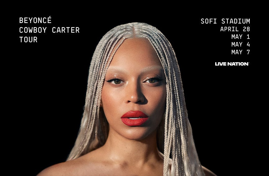 More Info for Beyoncé announces details for Cowboy Carter Tour with Four Shows at SoFi Stadium